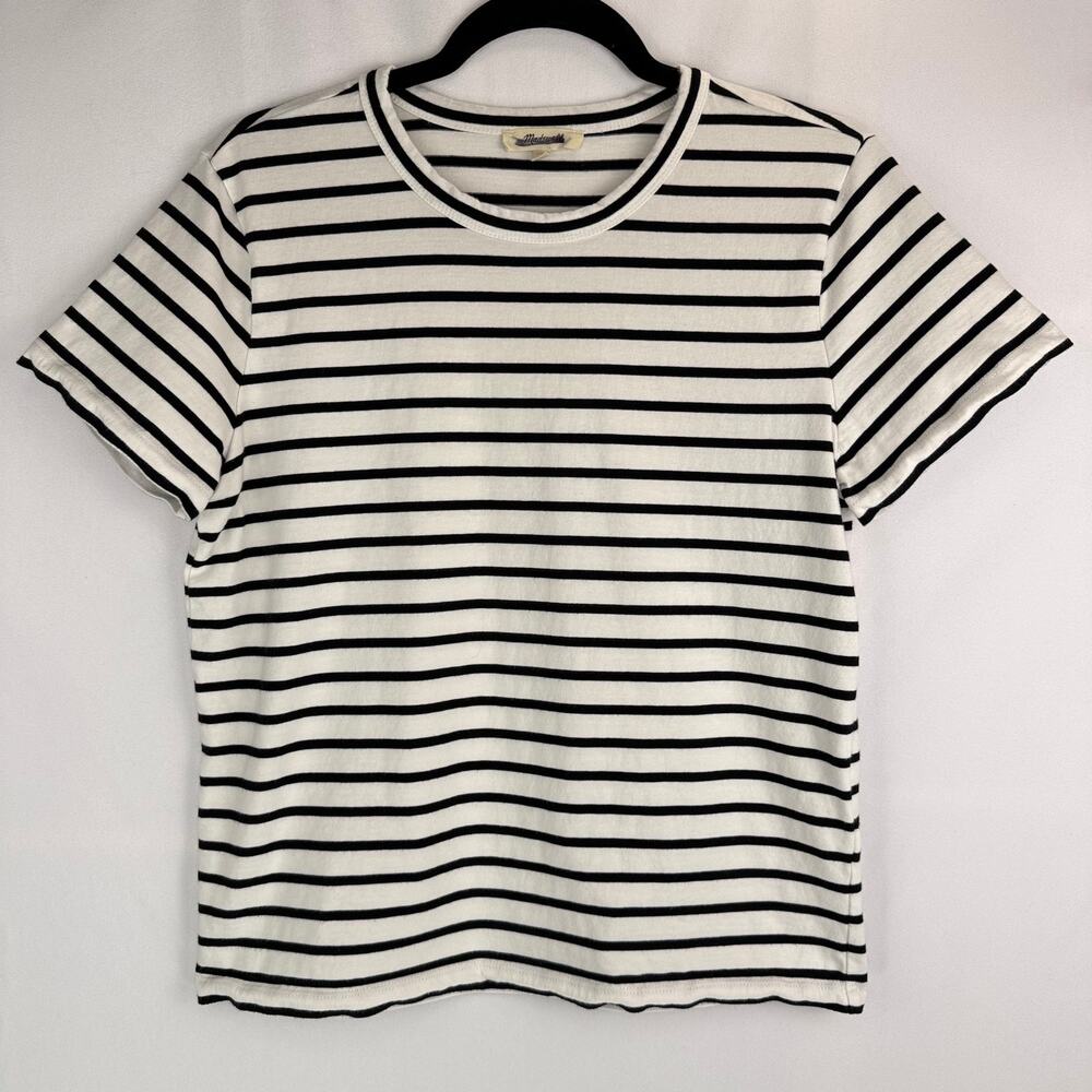 Madewell The Perfect Crewneck Tee in Allday Jersey Size S